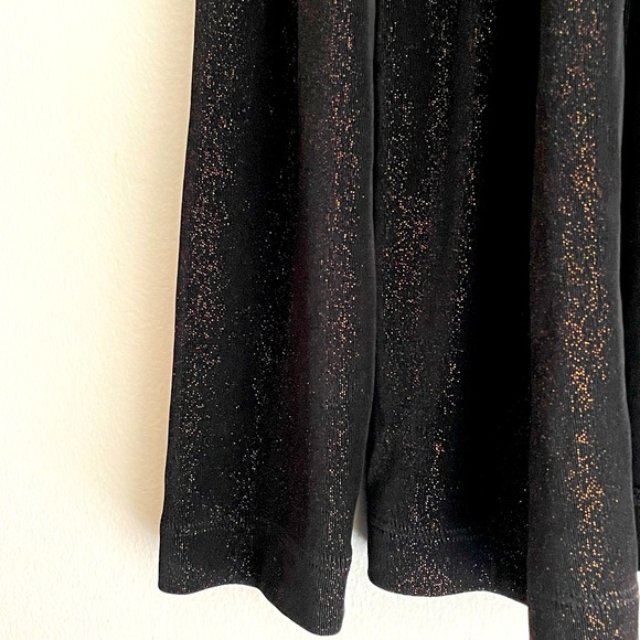 Chicos Travelers 2 Pc Tank and Jacket (M) Womens Black with Copper Sparkles - Picture 6 of 8